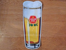 leeuw bier sticker jaren 60 bierglas